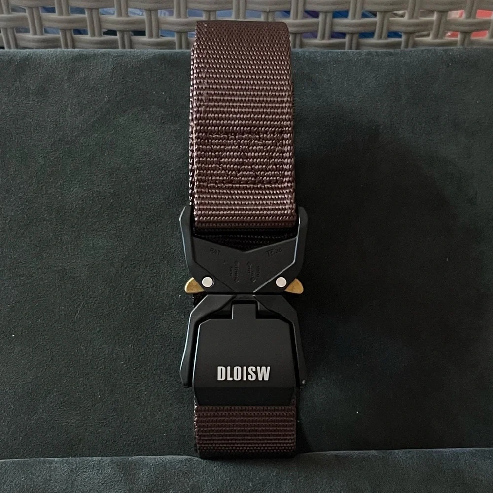 New DLOISW Tactical Belt Nylon Brown size 30”-36”
